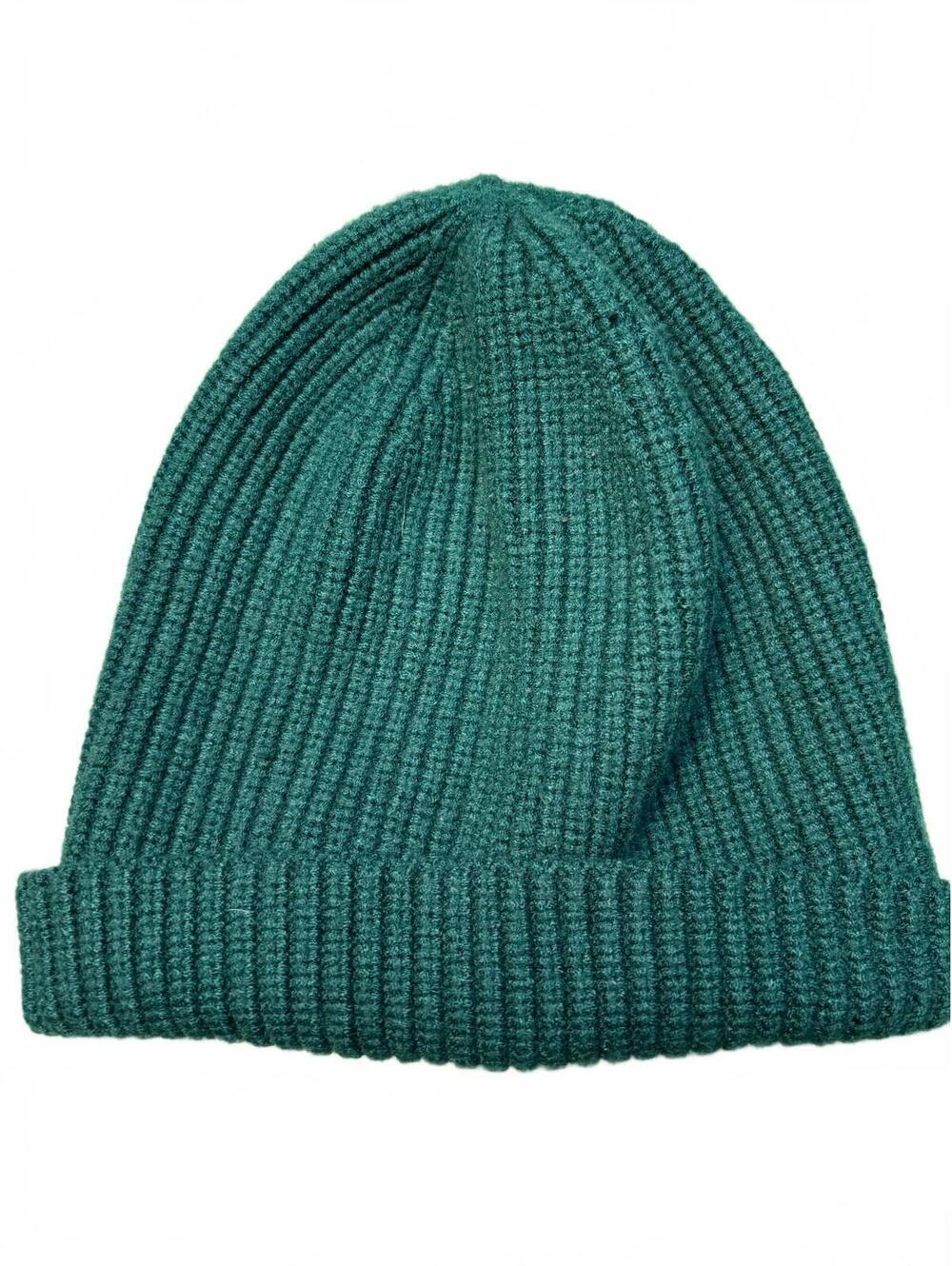 J.Crew Men's Ribbed Knit Beanie Hat in Dark Green